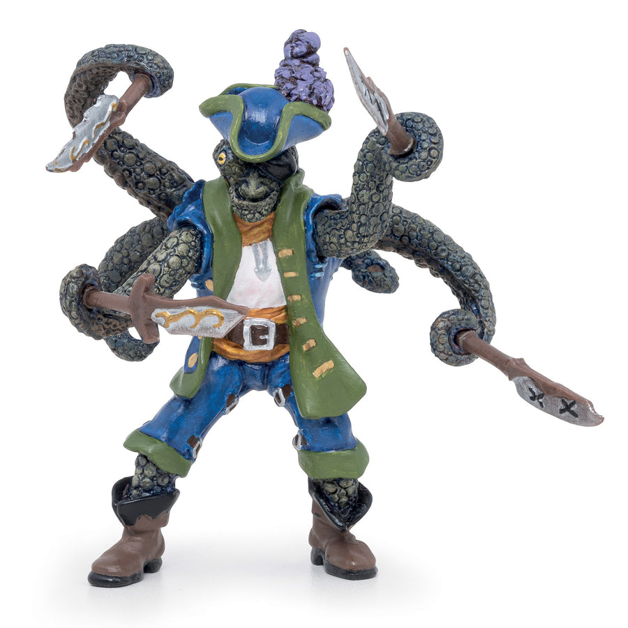 Figurine Pirate mutant pieuvre Papo en PVC, Collection Pirates et corsaires, jouet éducatif idéal pour enfants
