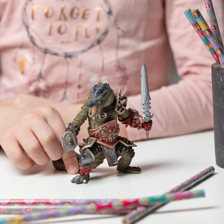 Figurine Mutant crocodile Papo en PVC, Collection Fantastique, jouet éducatif idéal pour enfants et collectionneurs