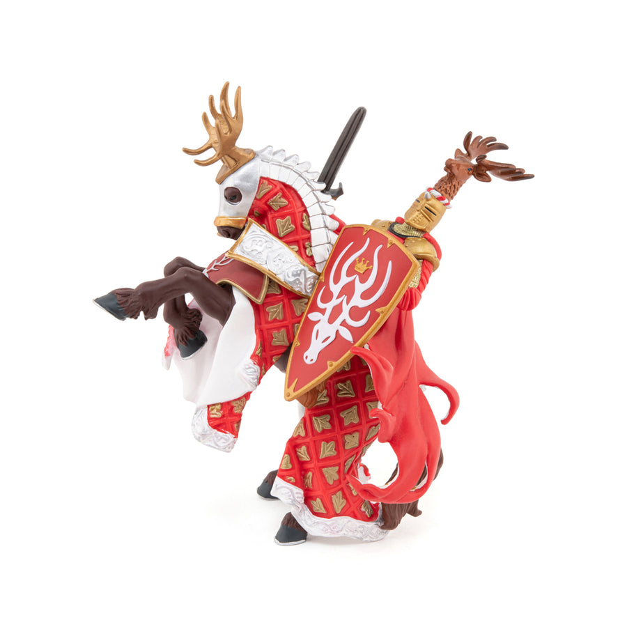 Maître des armes cimier cerf Papo en PVC, Collection Médiéval, jouet éducatif idéal pour enfants et collectionneurs