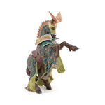 Cheval du Maître des armes cimier dragon Papo en PVC, Collection Médiéval, jouet éducatif idéal pour enfants et collectionneurs