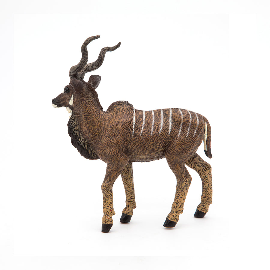 Figurine Antilope koudou Papo en PVC, thème savane, Collection Animaux sauvages, jouet éducatif idéal pour enfants et collectionneurs