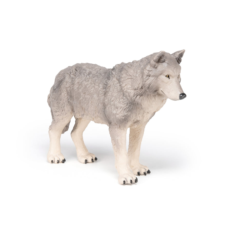 Grand loup Papo en PVC, Collection figurines géantes, jouet éducatif idéal pour enfants