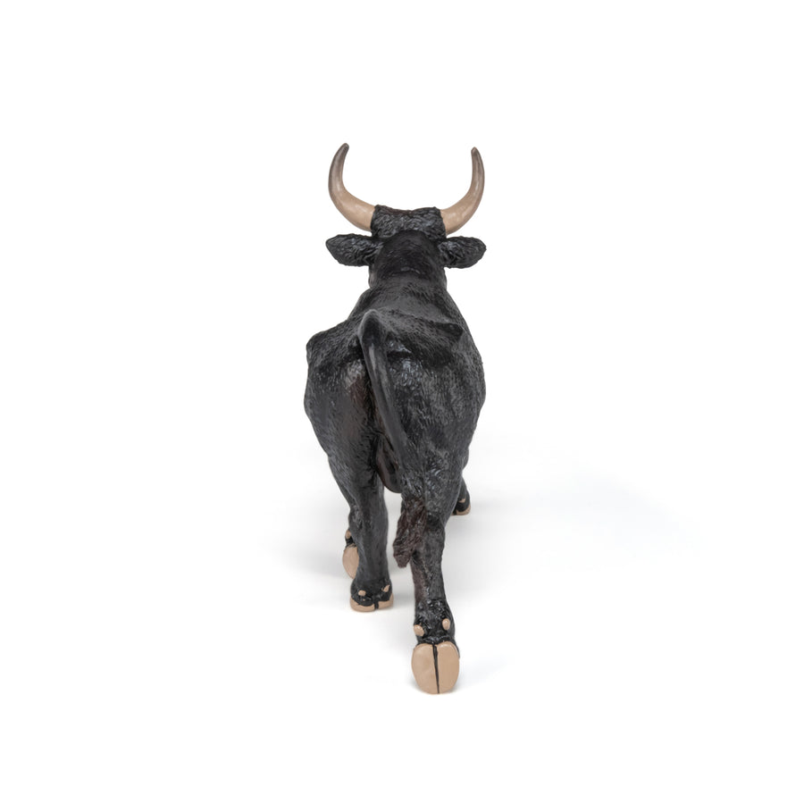 Figurine Taureau Camarguais Papo en PVC, Collection Vie à la ferme, jouet éducatif idéal pour enfants et collectionneurs