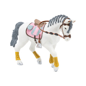 Figurine Cheval tressé Papo en PVC, Collection chevaux, jouet éducatif idéal pour enfants et collectionneurs